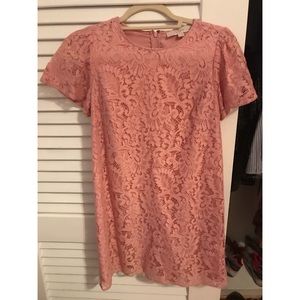 Pink Lace LOFT dress